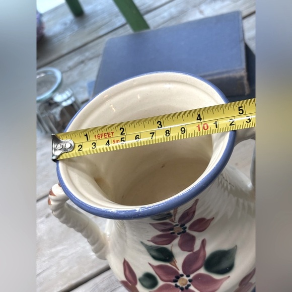 Antique Roseville Pottery Vase. 8.5” Old Colony. Vintage 1940s. Floral EUC - Picture 4 of 11